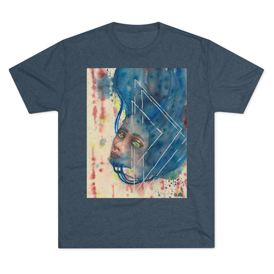 Falling Into Blue Art Shirt